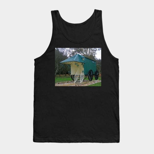 Queen Victoria's Bathing Machine Tank Top by RedHillDigital